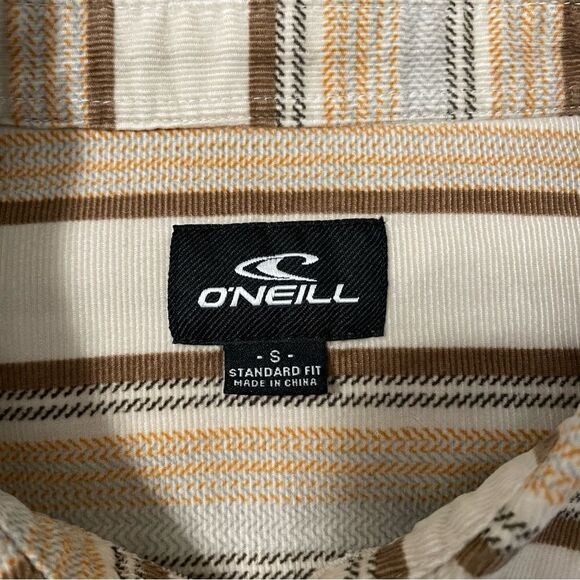O’NEILL CARUSO TAN STRIPE CORD SHIRT SZ-S - Picture 3 of 11